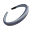 Satin‑Silber — Reif verziert mit kleinen silbernen Maschen