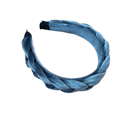 Bandeau en satin tressé