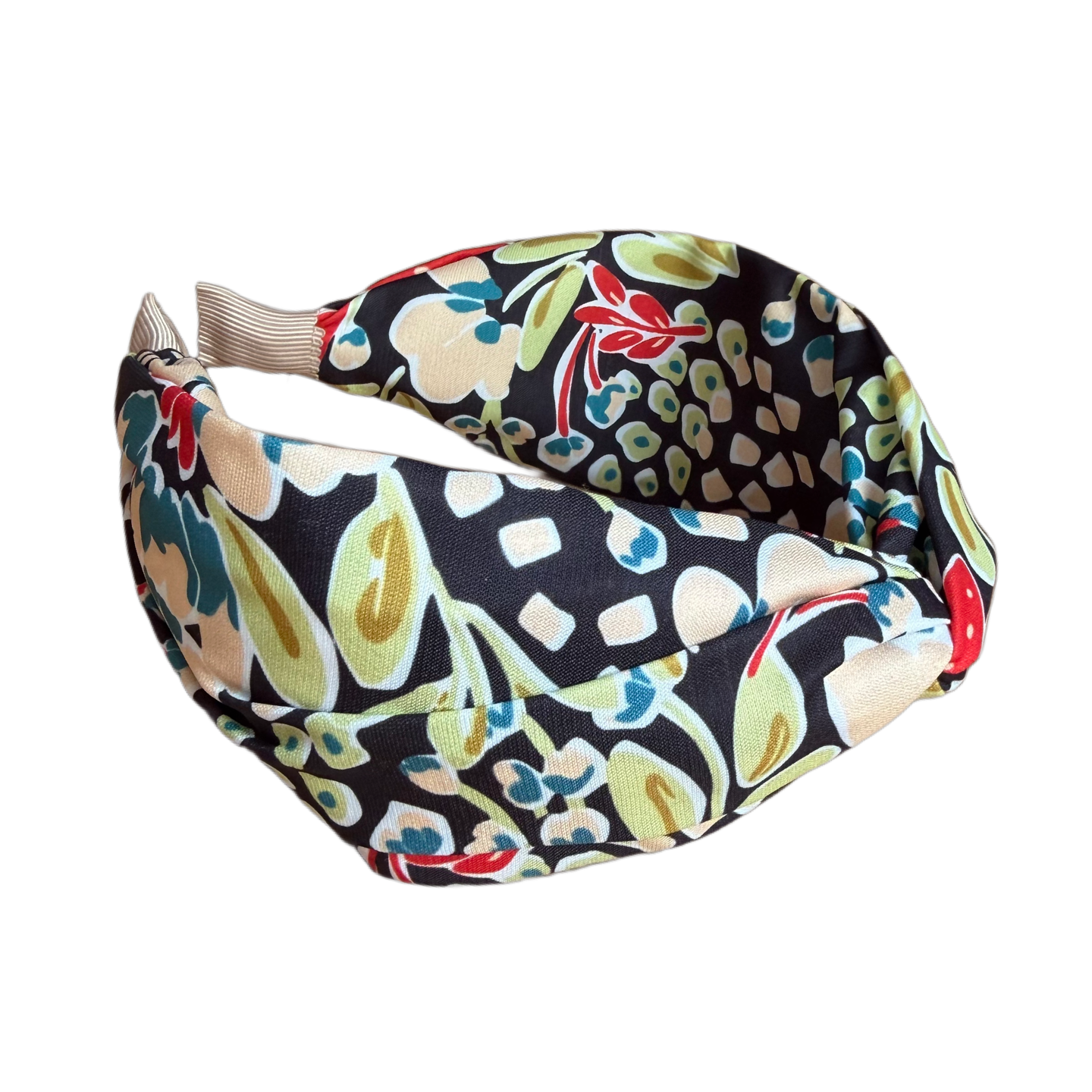 Haarreifen mit Blumenprint & Knoten in der Mitte – Feminin, romantisch und voller Charme