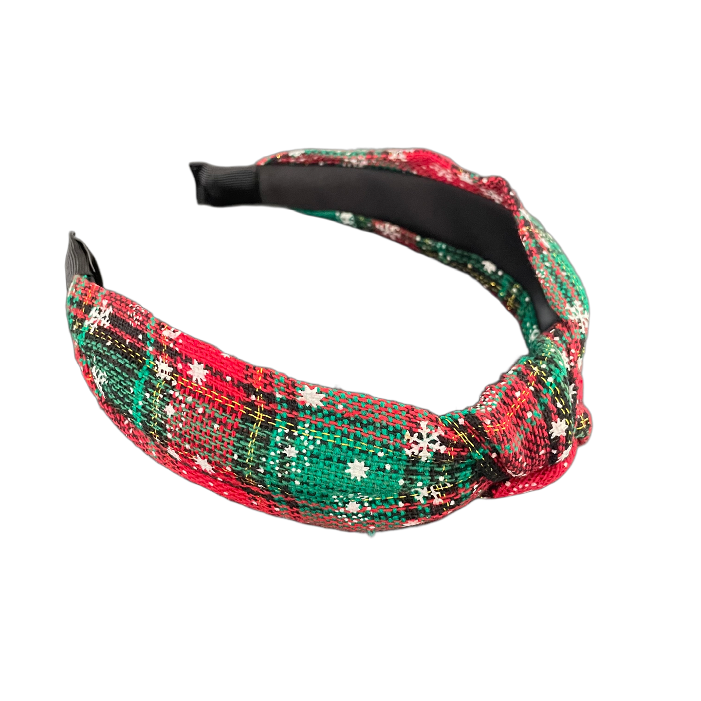 Weihnachtszauber in Karo – schlichter Haarreifen mit Stil