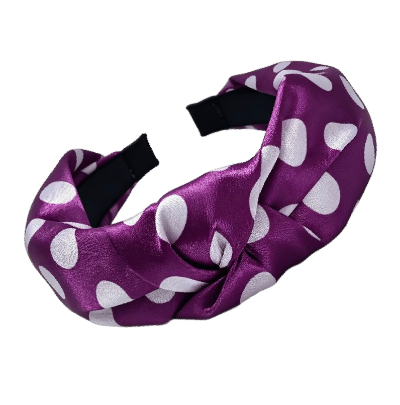 Polka Dot Love – Satin-Haarreifen mit Punkten & elegantem Knoten