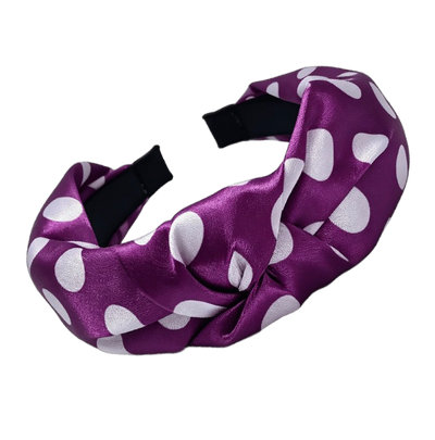 Polka Dot Love – Satin-Haarreifen mit Punkten & elegantem Knoten