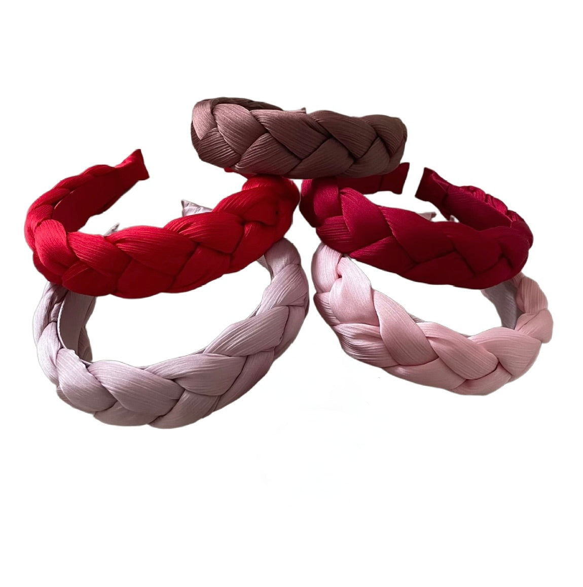 Bandeau en satin tressé