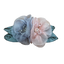 Haarklammern Blumen Organza Glasperlen