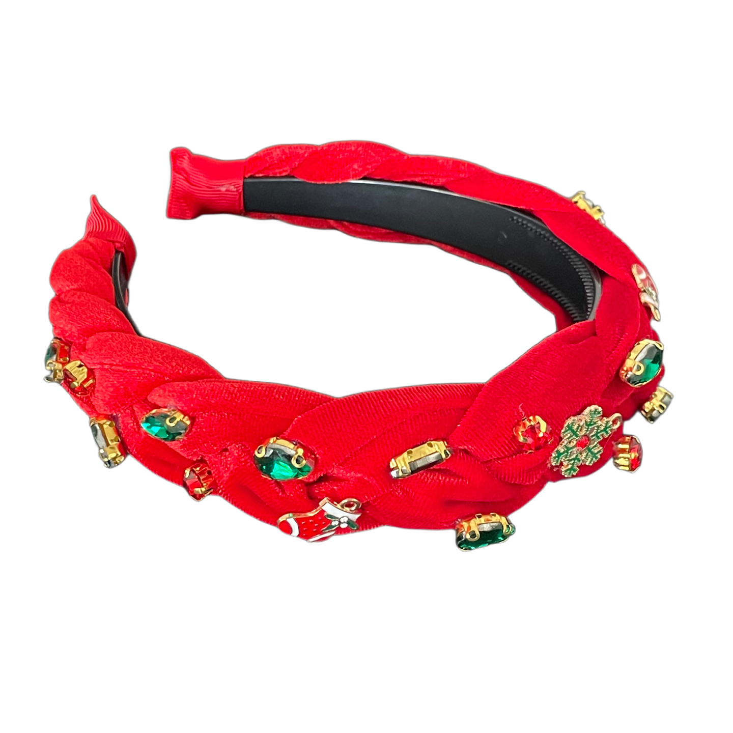 XMAS Haarreifen – Samt & Strass für funkelnde Festtage