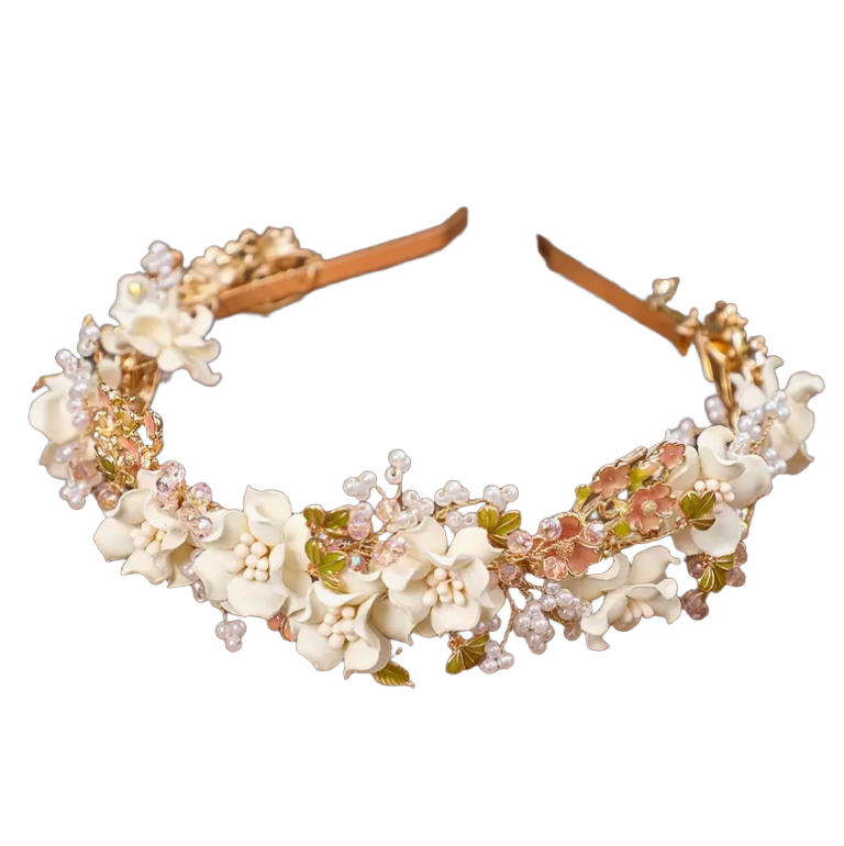 braided satin headband