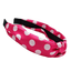 Polka Dot Love – Satin-Haarreifen mit Punkten & elegantem Knoten