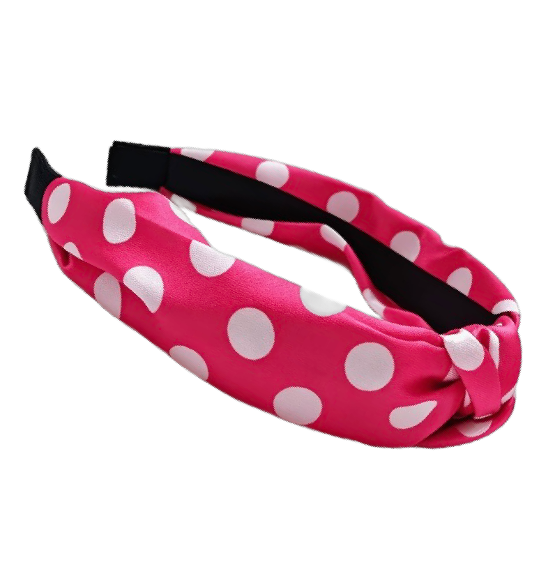 Polka Dot Love – Satin-Haarreifen mit Punkten & elegantem Knoten
