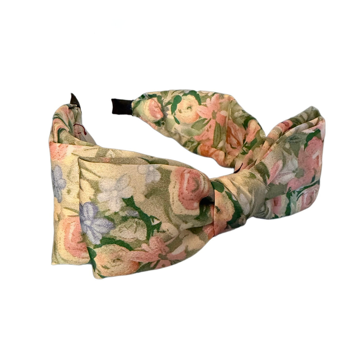 Vintage Flower Love – Romantischer Schleifen-Haarreifen mit floralem Retro-Charme