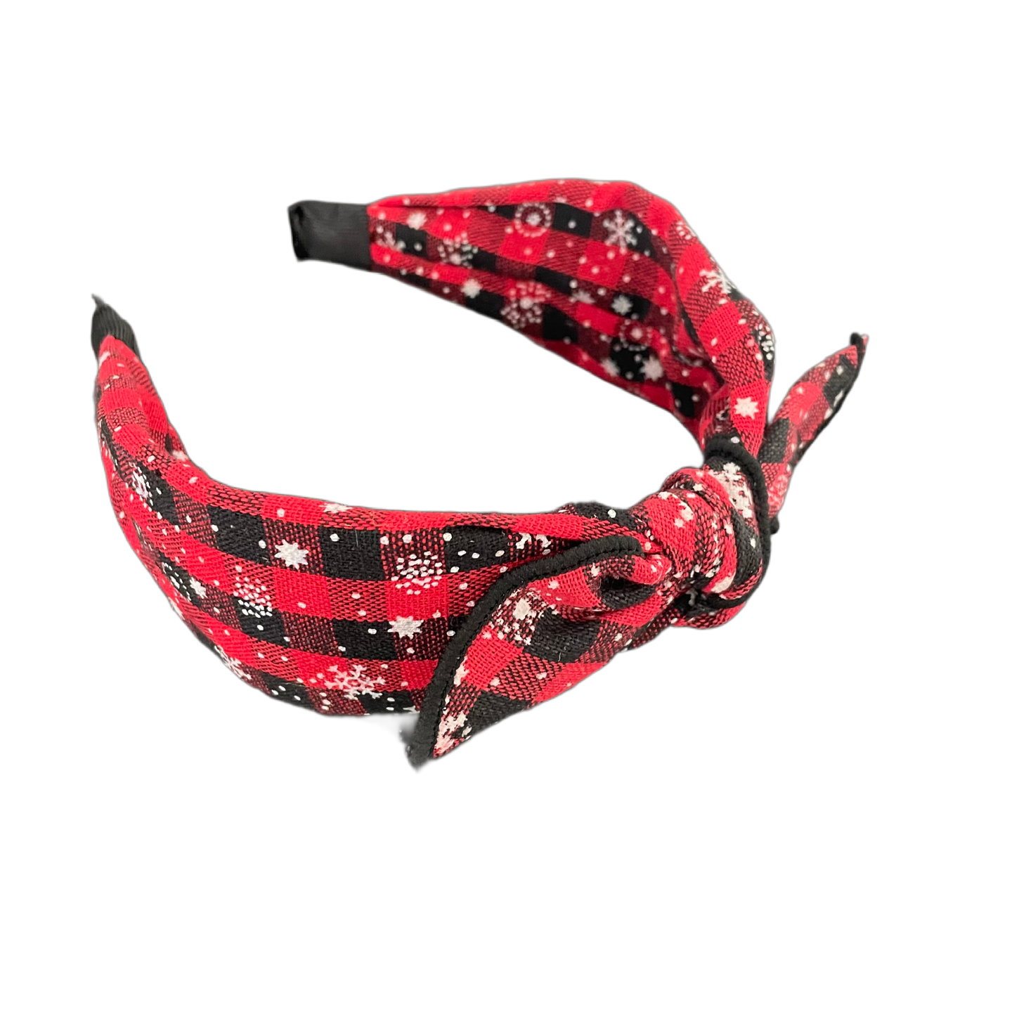 Weihnachtszauber in Karo – schlichter Haarreifen mit Stil