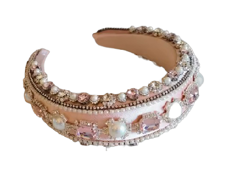 Royal Pearl Glamour – Luxuriöser Haarreifen mit funkelnden Kristallen und edlen Perlen