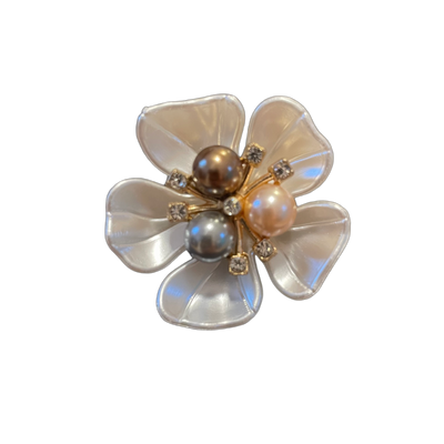 Luxuriöser Schuhclip „Blüte“ – Perlen & Strass-Highlight