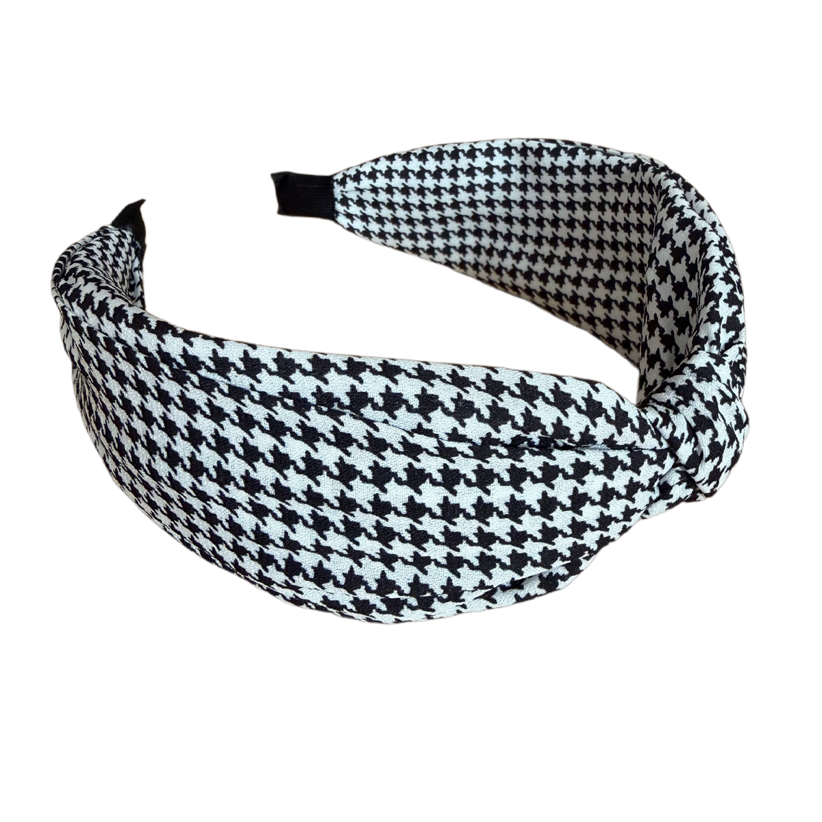 Haarreifen Hahnentritt Schwarz-Weiss – zeitloser Chic mit besonderem Twist