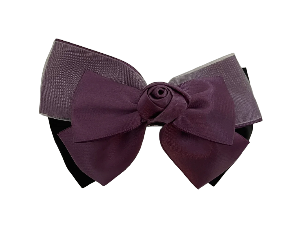 Hair clip with net satin/lace/organza