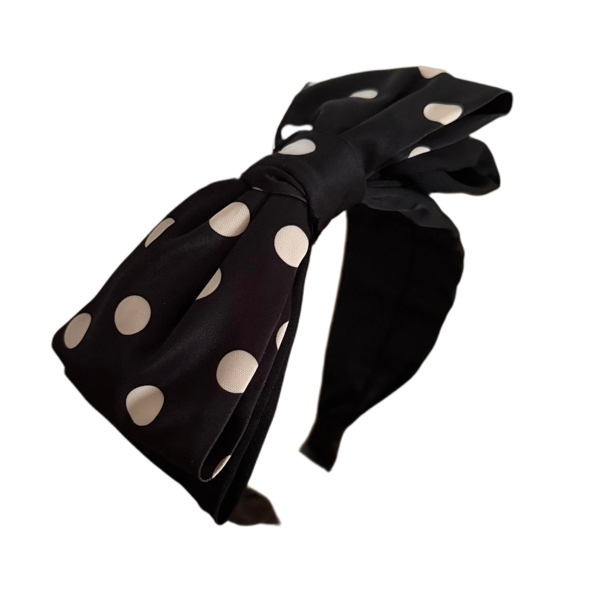 Polka Dot Love – Eleganter Haarreifen mit grosser Schleife