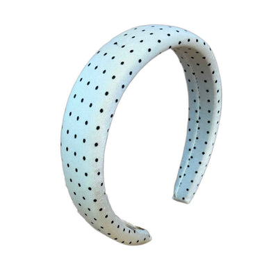 Retropunkt — Dezenter Off‑White Reif im Polka‑Look