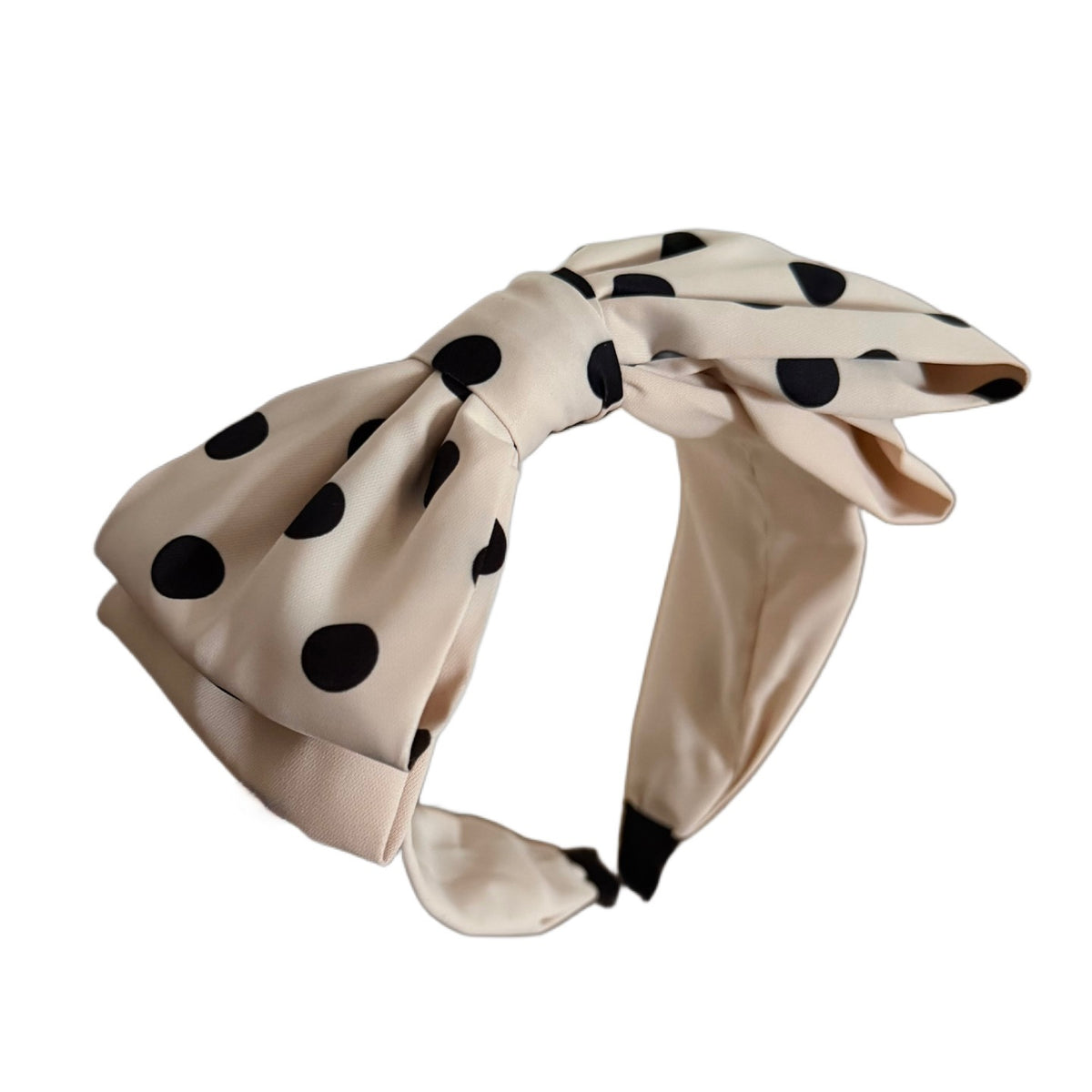 Polka Dot Love – Eleganter Haarreifen mit grosser Schleife