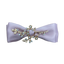 Barrette à cheveux avec strass branches en satin maille
