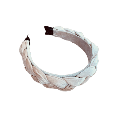 Ein Hauch von Luxus: Geflochtener Samthaarreif für stilvolle Auftritte