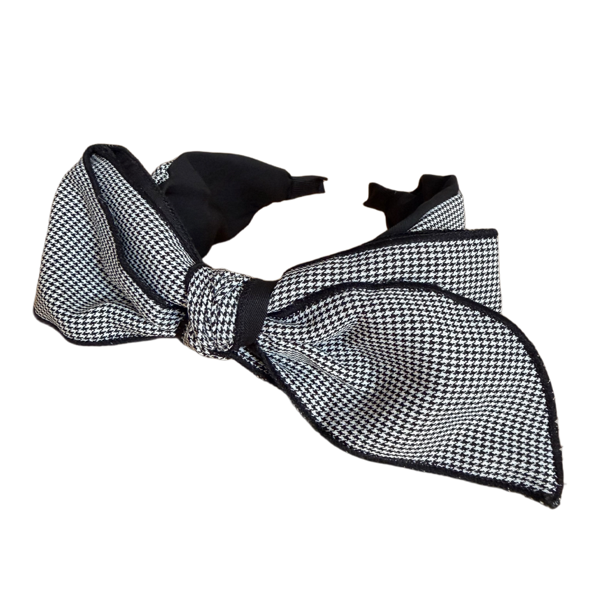 Haarreifen Hahnentritt Schwarz-Weiss – zeitloser Chic mit besonderem Twist