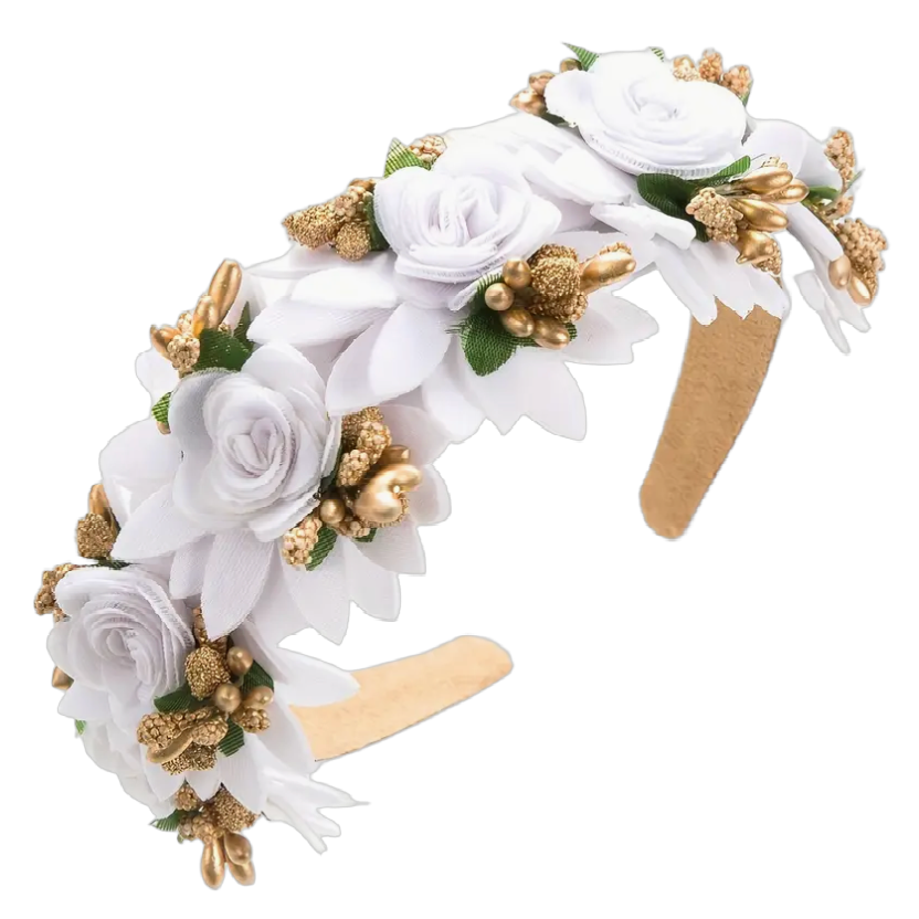 Bandeau en satin tressé