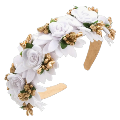 Bandeau en satin tressé