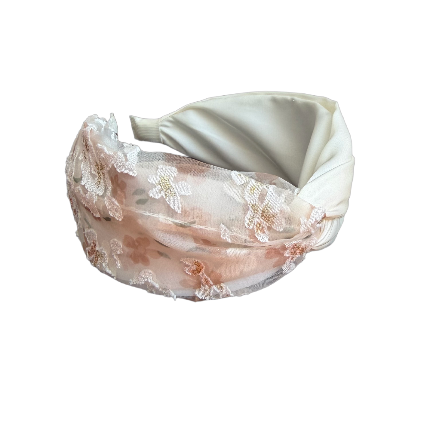 Schmaler Haarreifen mit Sommerlicher Haarreifen mit Muster & Knoten in der Mitte – Feminin, stilvoll und voller Lebensfreude Seitenschleife & zwei Perlen – Elegantes Statement-Accessoire (Kopie)