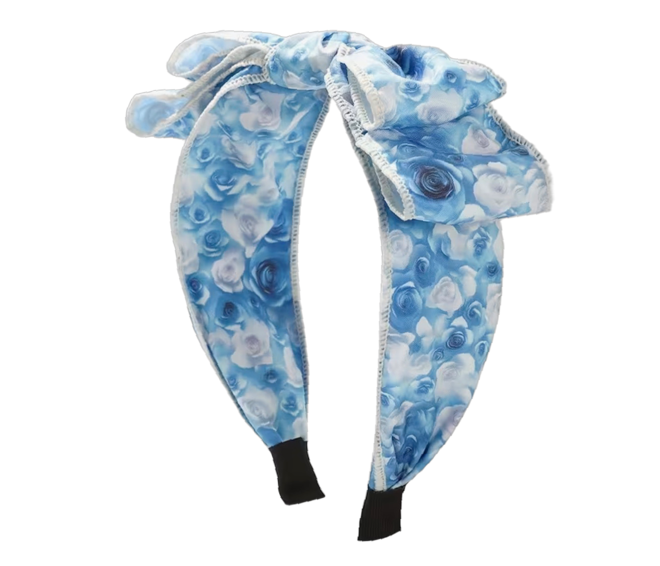 Blütenzauber Haarreifen – romantischer Blumenprint mit elegantem Knoten
