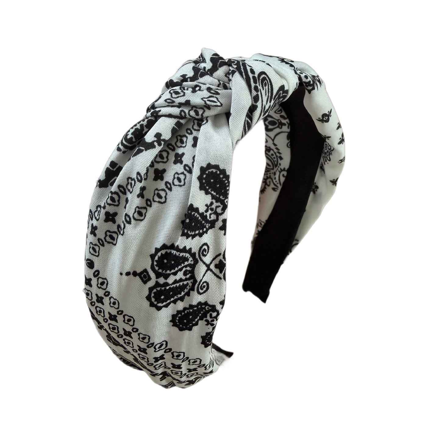 Swinging Style: Schlichter Rockabilly-Haarreif, zweifarbig, mit Knoten