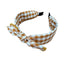 Rockabilly-Haarreif mit Karomuster und Schleife – stylisches Vintage-Accessoire im Pin-up-Look