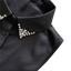 Blouse Collar Black Pearls Stones