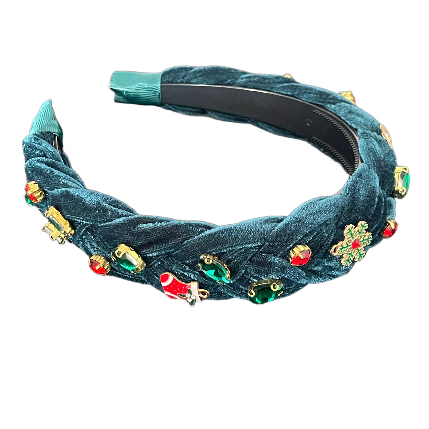 XMAS Haarreifen – Samt & Strass für funkelnde Festtage