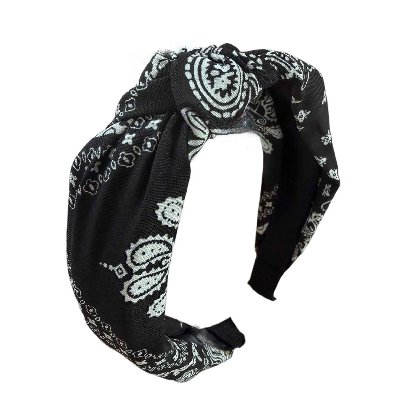 Swinging Style: Schlichter Rockabilly-Haarreif, zweifarbig, mit Knoten