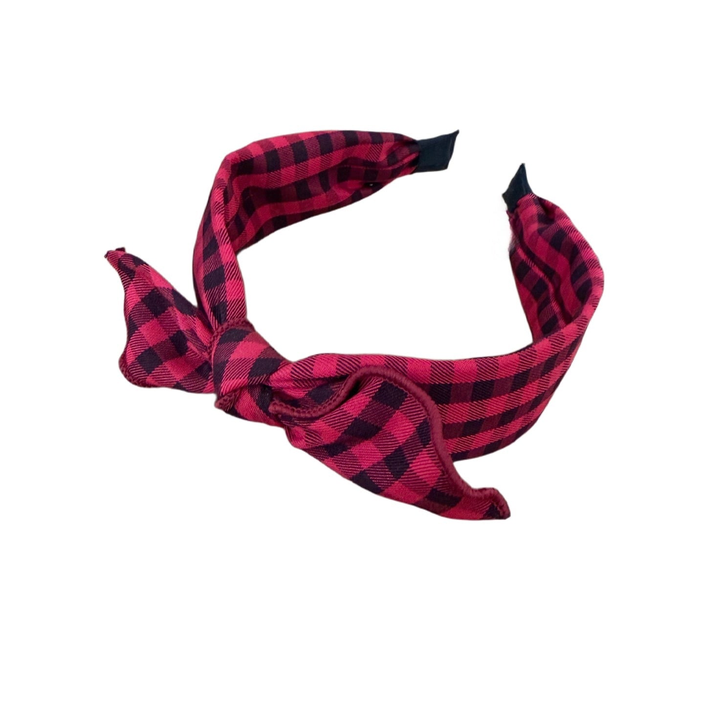 Rockabilly-Haarreif mit Karomuster und Schleife – stylisches Vintage-Accessoire im Pin-up-Look