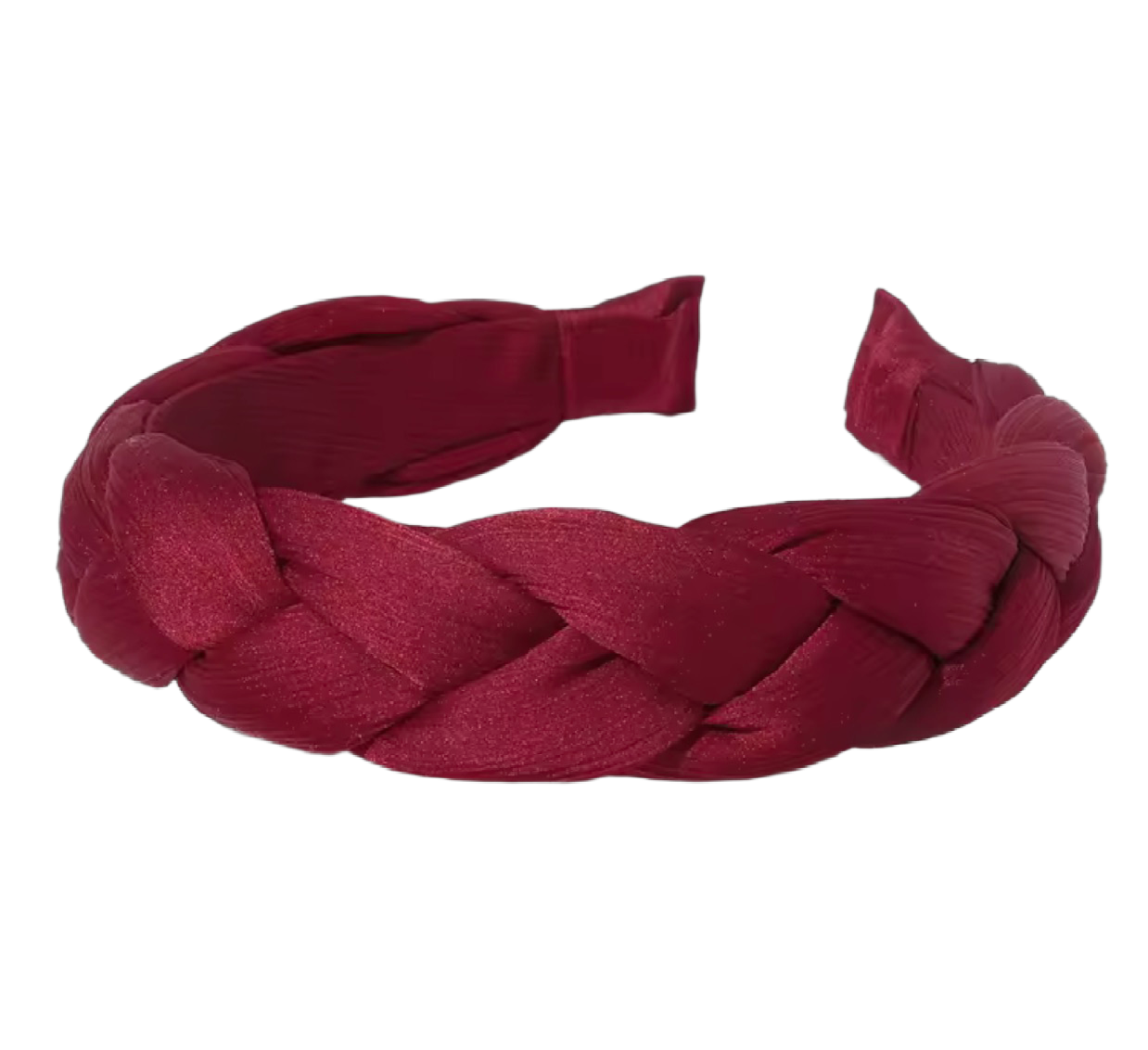 Bandeau en satin tressé