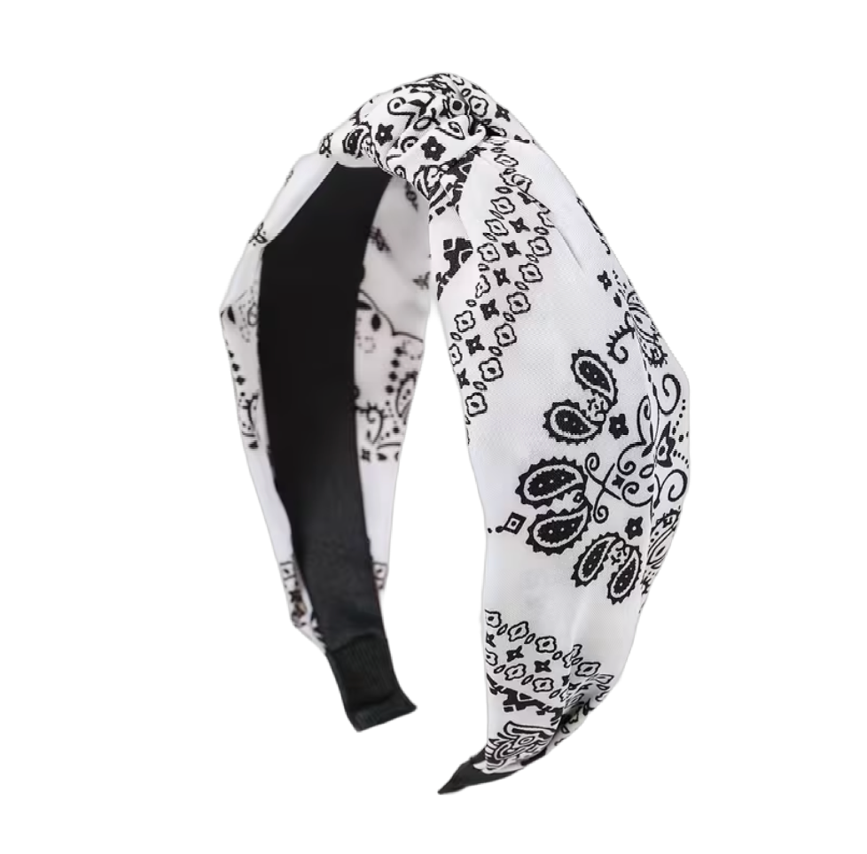 Swinging Style: Schlichter Rockabilly-Haarreif, zweifarbig, mit Knoten