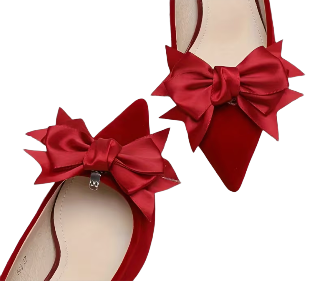 Rockabilly Schuhclips mit Schleifen – Retro-Charme für deine Lieblingsschuhe