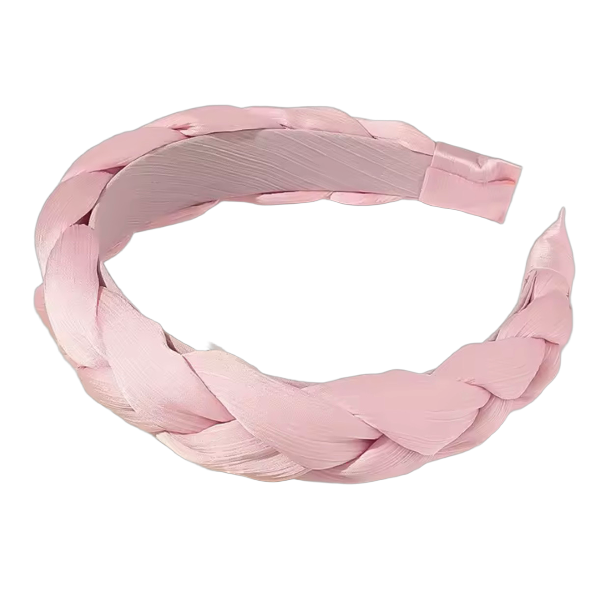 Bandeau en satin tressé