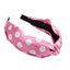 Polka Dot Love – Satin-Haarreifen mit Punkten & elegantem Knoten