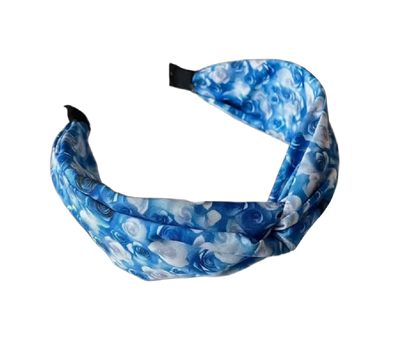Blütenzauber Haarreifen – romantischer Blumenprint mit elegantem Knoten