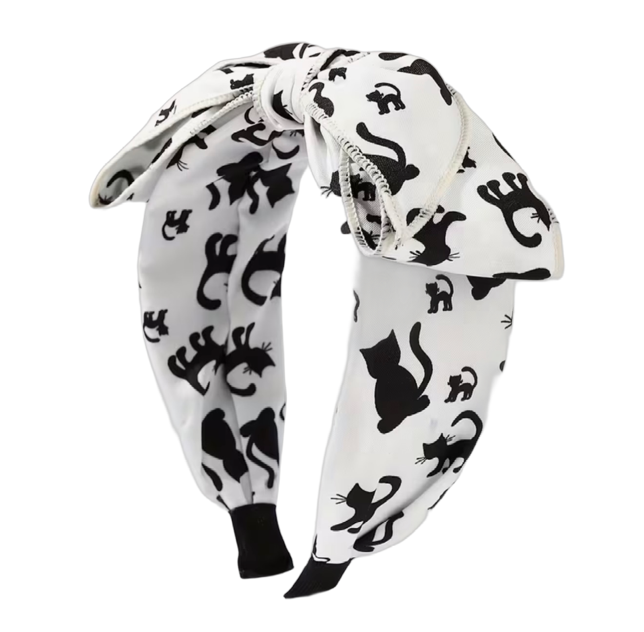 Spooky Chic – Halloween Haarreifen mit grosser Schleife und gruseligen Motiven