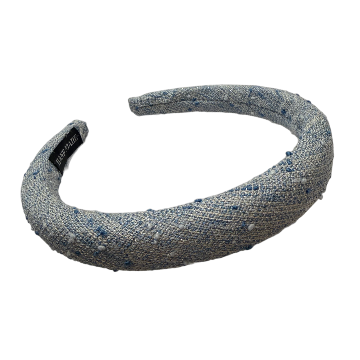 Bouclé Blue-Texturierter Reif für lässigen Chic