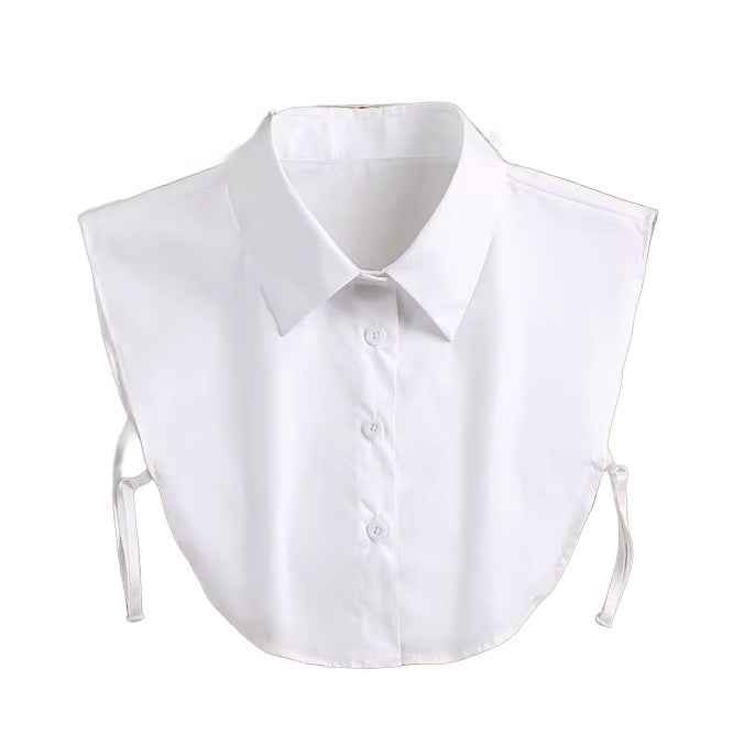 Blusenkragen Schwarz und Weiss Baumwolle