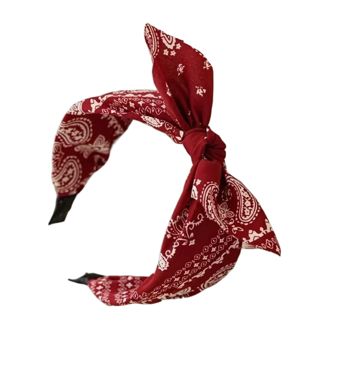 Vintage Pep: Zweifarbiger Rockabilly-Haarreif mit verspieltem Muster