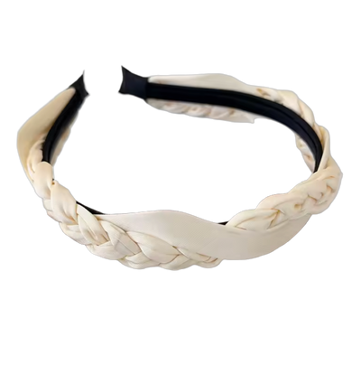 braided satin headband