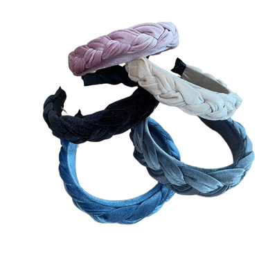 Bandeau en satin tressé