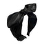 Retro‑Shine — Uni‑Gestreifter Hairband mit elegantem Glanz & Schleife