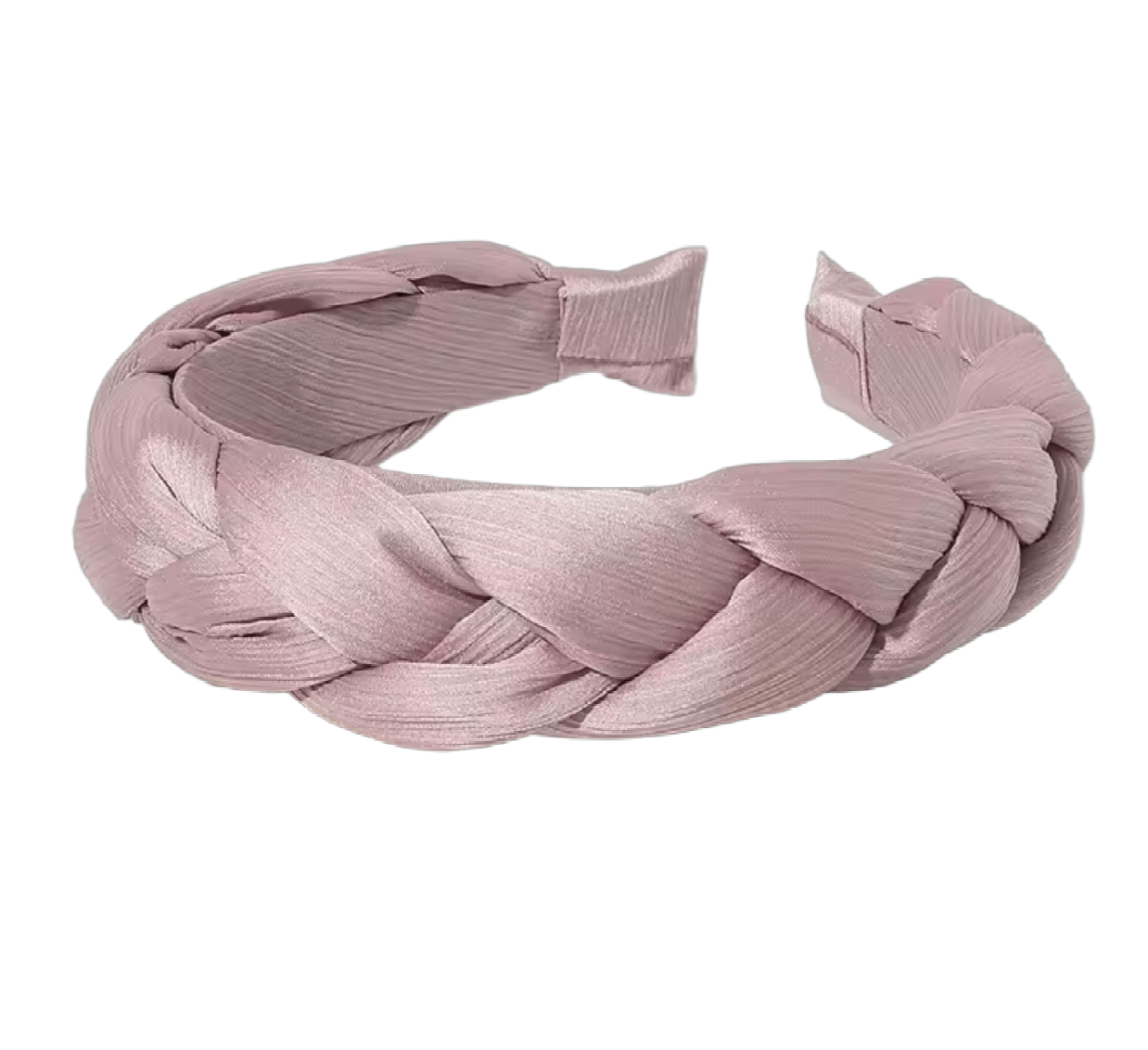 Bandeau en satin tressé
