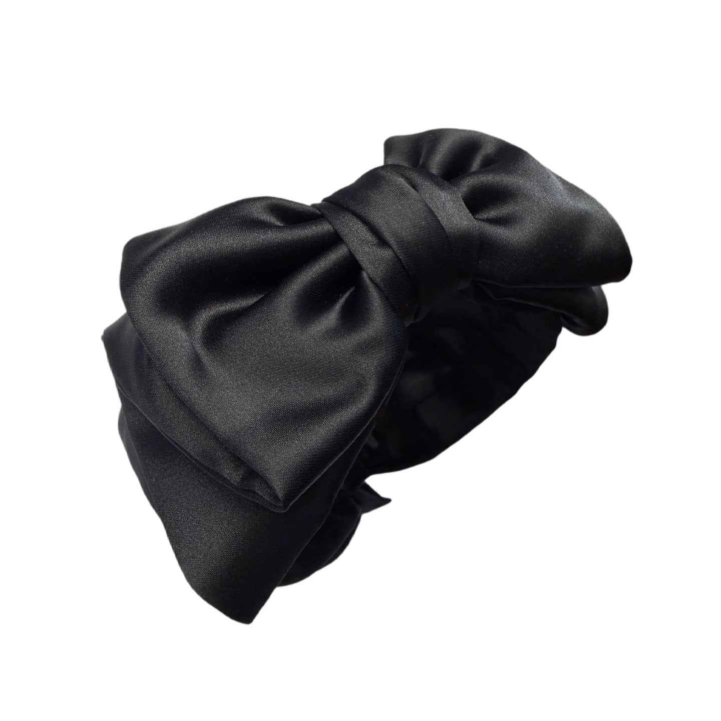 Retro‑Knoten — Satinschleife im ikonischen Rockabilly‑Stil