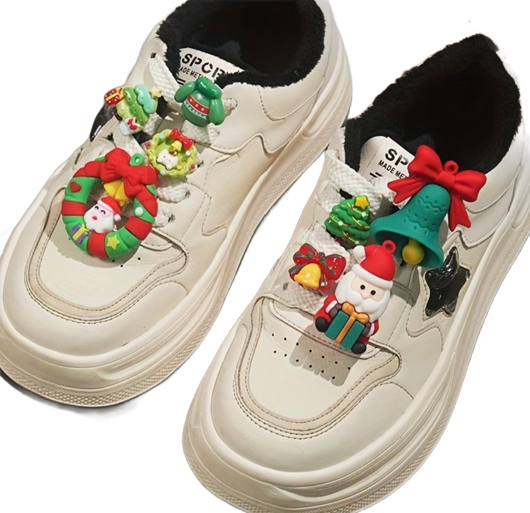 Weihnachts-Schuhdeko für Schnürsenkel – zauberhafte Weihnachtsdetails für deine Lieblingsschuhe
